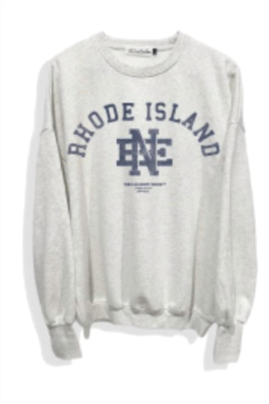 NEW THE LAUNDRY ROOM unisex rhode island monogram jump top in pebble heather